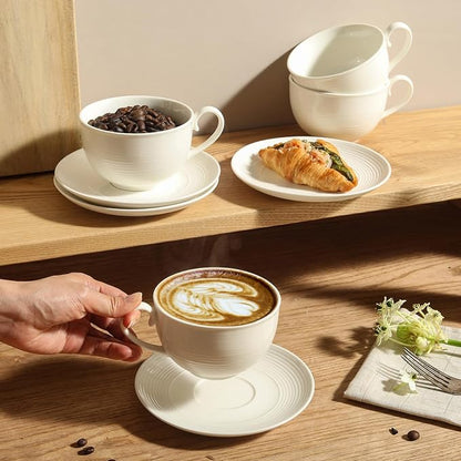 10OZ Porcelain Cappuccino Cups - Image 2