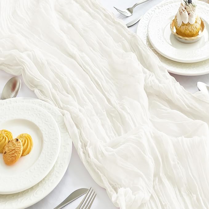 IVAPUPU Ivory Table Runner 120 Inches - Image 8