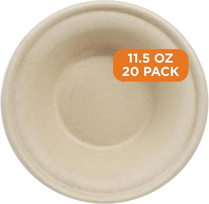 World Centric Compostable Paper Bowls, 11.5 Oz | Made from Unbleached Plant - Image 2