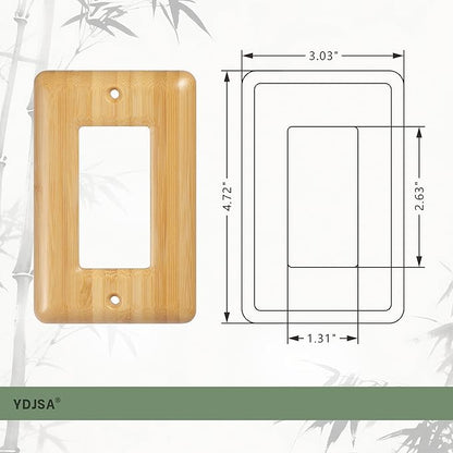Wood Switch Plate Covers Decorative Outlet Covers Light Switch Cover Plate Single Decorator Wall Plate