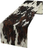 Cow Skin Print Table Runner, Cotton Linen Rustic Cottage Country Farm Animal by SHElifestyle