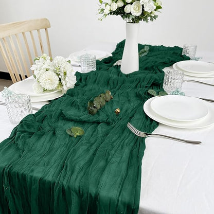 12 Pack Cheesecloth Table Runner 10Ft Christmas Gauze Boho Table Runners - Image 7