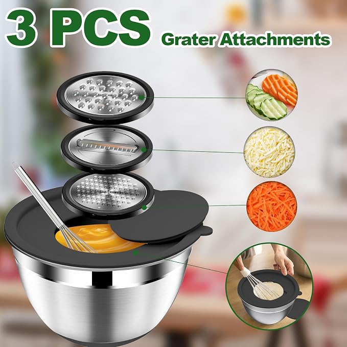 DUTZUN Kitchen Appliances, Large Mixing Bowls - Image 5
