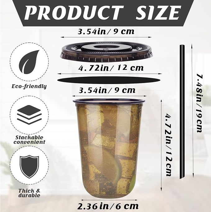 16oz Disposable Stemless Glasses - Image 2