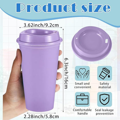 FillTouch 12 Pcs 16 oz Reusable Coffee Cups - Image 2