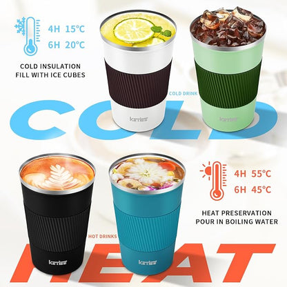 KETIEE Travel Coffee Mug 12oz: Reusable Insulated Coffee Cup - Image 3
