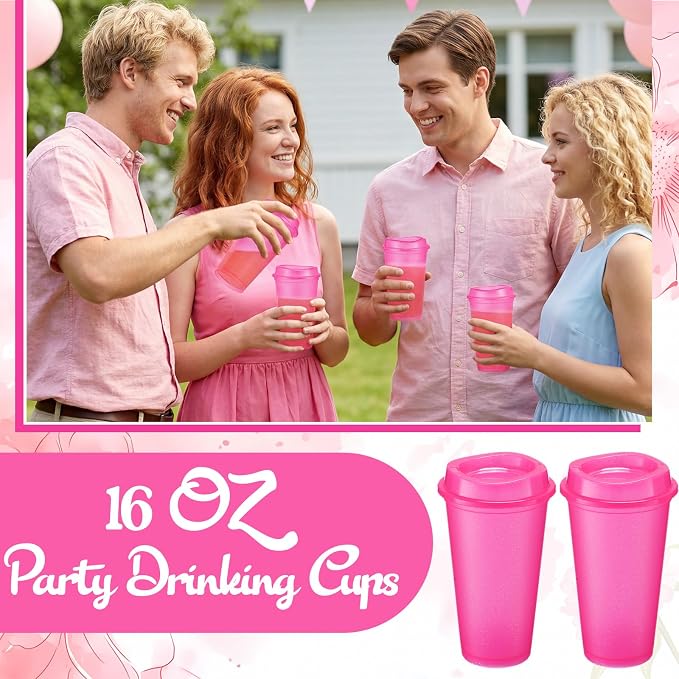 Honeydak 45 Pack 16 oz Reusable Coffee Cups - Image 5