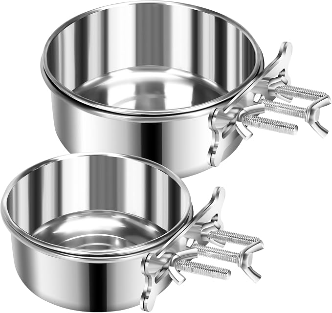 2 Pcs Small Dog Food Water Bowl by YummySam