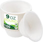 9oz Sample Paper Cups, Heavy Duty Disposable Cups Perfect by Birchio