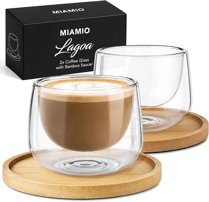 MIAMIO - Coffee Glasses/Double-Walled Glasses Set - Lagoa | Double-walled by MIAMIO