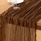 DeZerlor Brown Cheesecloth Table Runner 1 Pack Fall Runner | 120Inch Gauze by DeZerlor