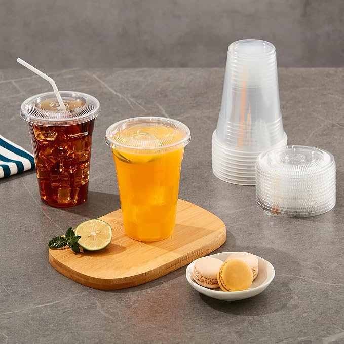 JOLLY PARTY 100Pack 16 oz Clear Plastic Cups - Image 4