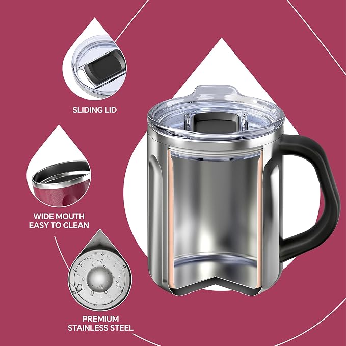 Ideus 16 oz Insulated Coffee Mug - Image 3