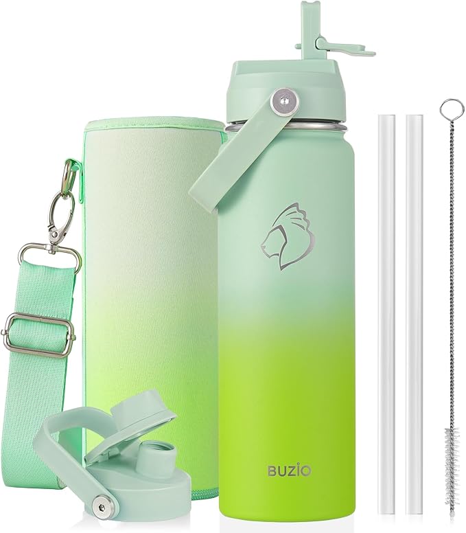 BUZIO 24 oz Insulated Stainless Steel Water Bottle by BUZIO