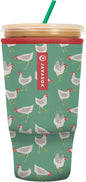 Sok It JavaSok Iced Coffee & Cold Soda Insulated Neoprene Cup Sleeve (Flew The Coop, XXLarge: 44-48oz)