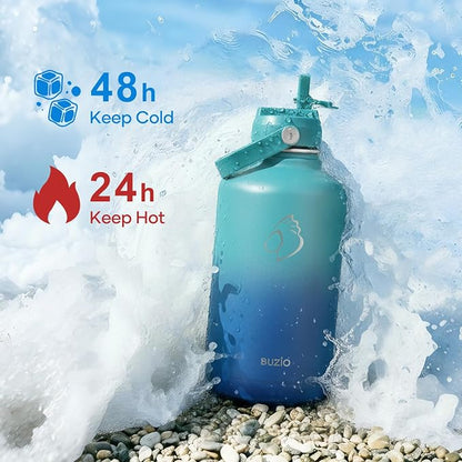 BUZIO 64 oz Insulated Stainless Steel Water Bottle - Image 2