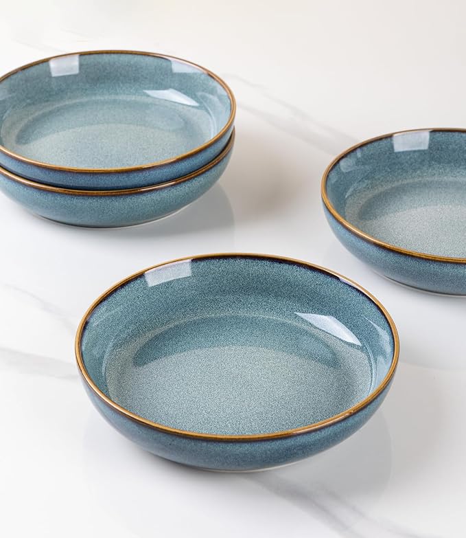 GBhome 8.75'' Large Ceramic Pasta Bowls, 38oz Stoneware Pasta Serving Bowls Set - Image 2