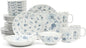 Martha Stewart Empress Bouquet 30 Piece Decorated Porcelain Chip and Scratch by MarthaStewart