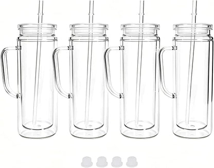 AGH 20OZ 4Pack Acrylic Snow Globe Tumbler by AGoodHopeforYou