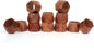 ALPHA Living HOME Wooden Napkin Rings Set of 12 - Decorative Daimond Serviette Holders for Party, Decoration, Dinning Table, Everyday, Family Gatherings - Rustic Reusable Napkin Rings (Brown)