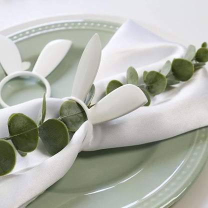 wonlex Easter Napkin Rings Set of 6, Dinner Party - Image 3