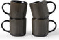 famiware Coffee Mug Set for 4, Star 12 oz Catering Mugs Cup Set by Famiware