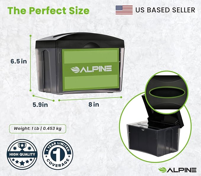 Alpine Tabletop Commercial Napkin Dispenser Restaurant Napkin Holder - Image 5