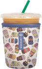 Sok It JavaSok Iced Coffee & Cold Soda Insulated Neoprene Cup Sleeve (Happiest Cup, Small: 16-20oz)