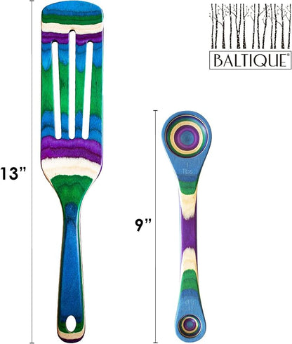 Totally Bamboo Baltique Mumbai Collection 2 Piece Cooking Utensil Set, Spurtle - Image 5