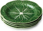 Le Jardin Green Cabbage Plates 3D SALAD/DESSERT PLATES, SET OF FOUR by CERTIFIEDINTERNATIONAL