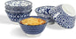 Selamica Ceramic Mini Bowl Set, 4 oz Dipping Bowls for Snack Side Dishes Condiment, Set of 6, Vintage Blue