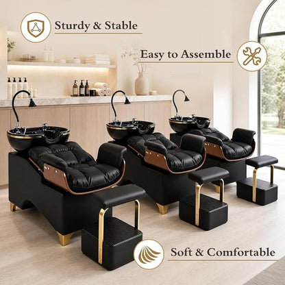 Shampoo Bowl and Chair Set of 3 - Image 8
