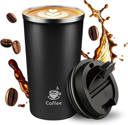 17oz Travel Coffee Mug, Leakproof Vacuum Coffee Cup Insulated Tumbler | 304 by Unknown