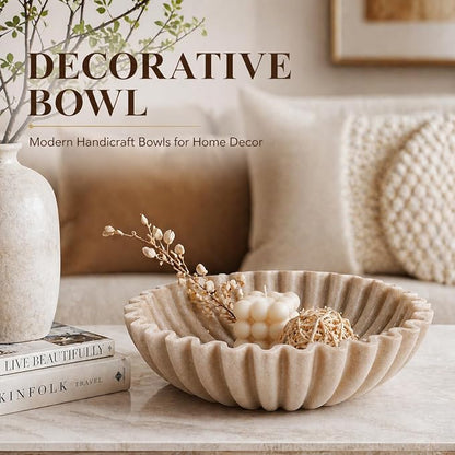 Large Decorative Bowl, Modern Handicraft Bowls - Image 5
