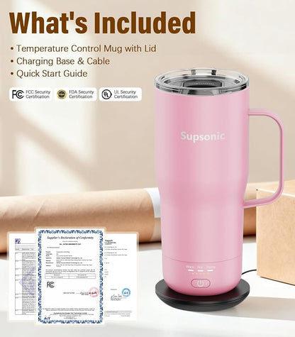 Supsonic Heated Coffee Mug, 20oz Electric Temperature Control Cup | Keeps - Image 8