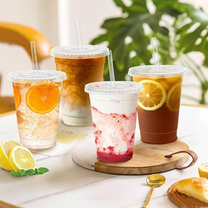 Clawsoff 100 Pack 12 OZ Disposable Clear Plastic Cups - Image 6