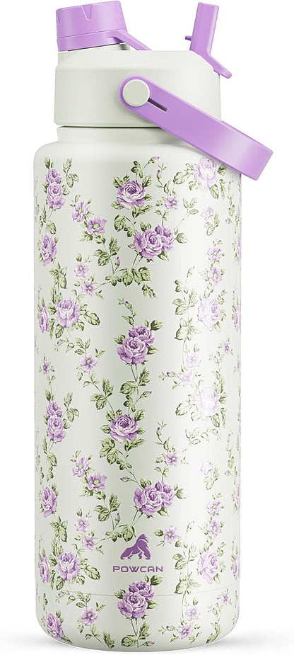 POWCAN 40 oz Insulated Water Bottle by POWCAN