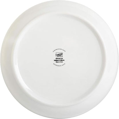 Gibson Home Zen Buffet 4-Piece 41oz Salad Bowls Porcelain Ceramic Chip and - Image 4