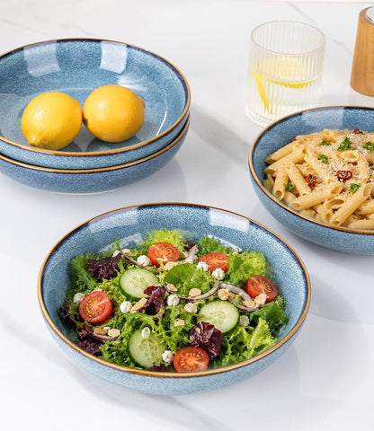 AmorArc 8.5'' Large Ceramic Pasta Bowls, 36oz Stoneware Pasta Serving Bowls Set - Image 5