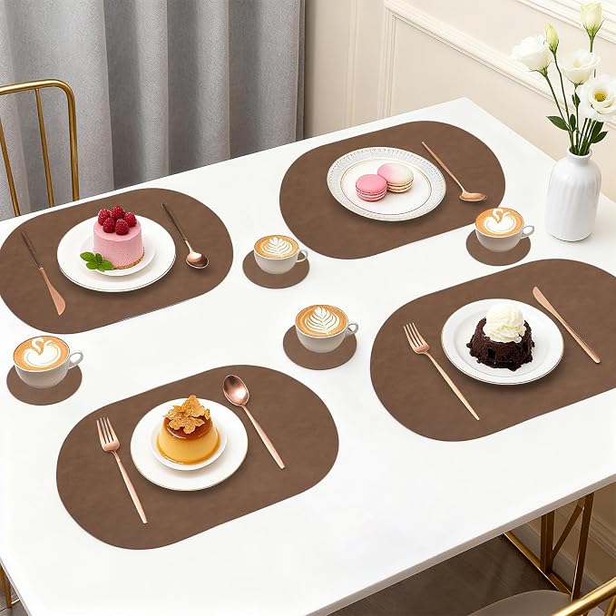Faux Leather Placemats Set of 4 - Image 6
