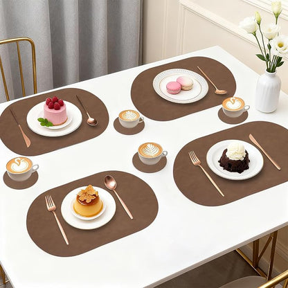 Faux Leather Placemats Set of 4 - Image 6