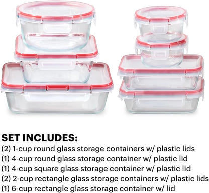 Pyrex Freshlock Glass Food Storage Containers Set | Meal prep containers - Image 3