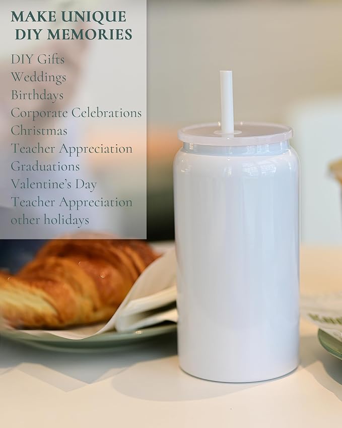6 Pack 16 oz Sublimatable Tumbler, Insulated Tumbler - Image 7