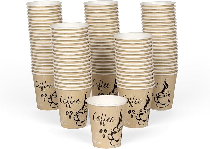 Disposable Coffee Cups, To Go Paper Hot Cups, Classic Design by SMYGOODS