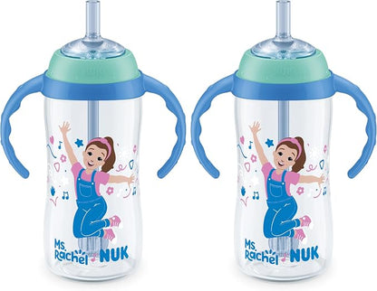 NUK First Choice Ms. Rachel Learner Straw Sippy Cup, 10 oz. Baby and Toddler Cup by Unknown