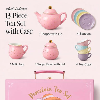 Giggle & Honey® Porcelain Tea Party Set - Image 3
