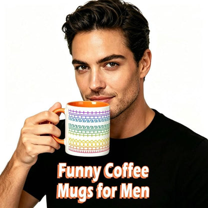 F This S Secret Hidden Message Coffee Mug, 11OZ Ceramic Orange Cup | Funny - Image 6
