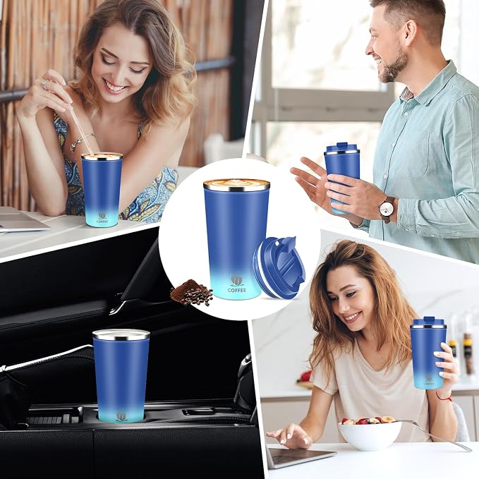 17oz Insulated Travel Coffee Mug - Image 8
