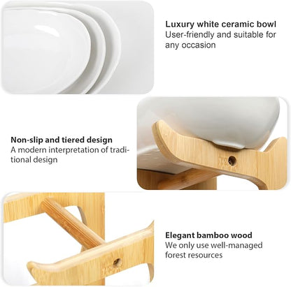 Seven Sparta 3 Tier Fruit Bowl for Kitchen Counter / Ceramic Serving Bowls - Image 5