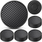 Eccliy 24 Pack Silicone Coasters for Drinks Nonslip Silicone Drink Coasters Cold Hot Heat Resistant for Table Tabletop Coffee Bar (Black)